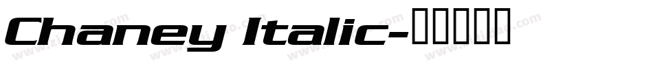 Chaney Italic字体转换